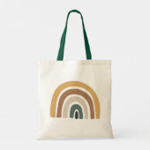 Pastel Colorful Rainbow Tote Bag (Achterkant)