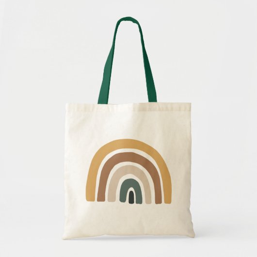 Pastel Colorful Rainbow Tote Bag (Voorkant)
