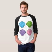 Pastel Colorful Seashell Pack T-shirt (Voorkant volledig)