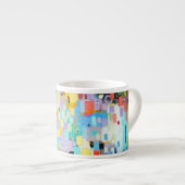 Pastel Colors Abstract Design Espresso Mok (Voorkant rechts)