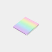 Pastel Colors Arc-en-ciel Gradient Notes post-it (Incliné)