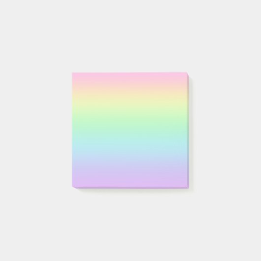 Pastel Colors Arc-en-ciel Gradient Post-It Notes (Devant)
