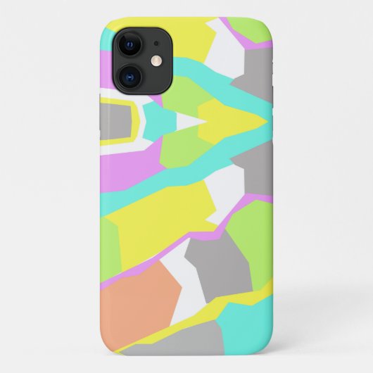 Pastel Colors Art Abstrait iPhone 11 Coque (Dos)