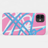 Pastel Colors Art Abstrait iPhone 11 Coque (Dos (Horizontal))
