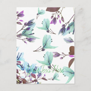 Pastel Colors Bougainvillea Flowers Briefkaart