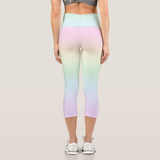 Pastel Colors Capri Leggings (Verso)