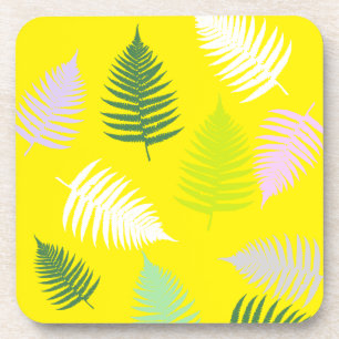 Pastel Colors Lucky Fern Bier Onderzetter