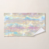 Pastel Colors Shimmering Iridescent Stripes Patter (Serviette à main)