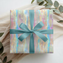 Pastel Colors Shimmering Iridescent Stripes Patter