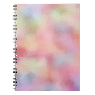 Pastel Colors Sjabloon Modern Red Pink Yellow Notitieboek