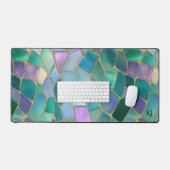 Pastel colors stained glass mosaic pattern (Clavier et souris)