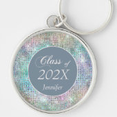 Pastel Colors Star Shimmer Afstuderen Sleutelhange Sleutelhanger (Voorkant)