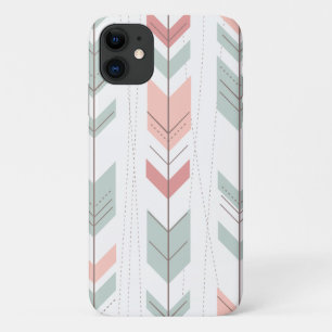 Pastel Colors Tribal Arrows Patroon iPhone 11 Hoesje