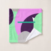 Pastel Colors Turquoise Abstract Art Bath Towels Bad Handdoek (Wasdoekje)