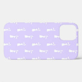 Pastel Colour Bunny Pattern Blue Background Pet Case-Mate iPhone Case (Achterkant (horizontaal))