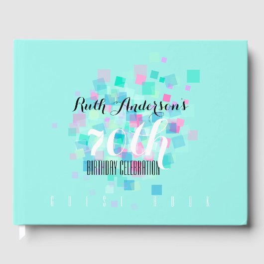 Pastel Colours Aqua 70e Anniversaire du jeu Livre  (Recto)