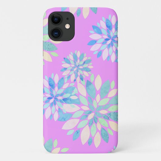 Pastel Colours Flower Petals iPhone 11 Coque (Dos)