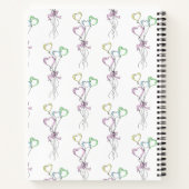 Pastel Colours Heart Balloons Carnet (Dos)