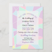 Pastel Colours Invitations de mariage (Devant)