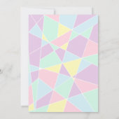 Pastel Colours Invitations de mariage (Dos)