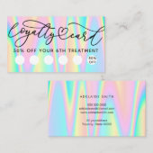 Pastel Colours Loyalty Card Visitekaartje (Voorkant / Achterkant)