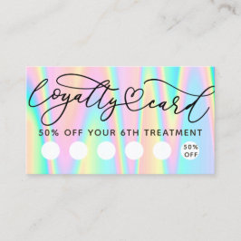 Pastel Colours Loyalty Card Visitekaartje