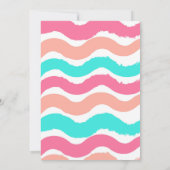 Pastel Colours Peinture Anniversaire Invitation (Dos)