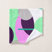 Pastel Colours Turquoise Art Abstrait Serviettes d (Gant de toilette)