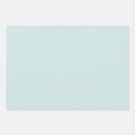 Pastel combination of Retro Gray, Mint, Geometric Inpakpapier Vel (Voorkant 2)