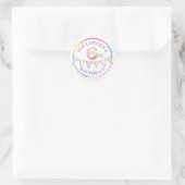 Pastel Confetti 6e Sticker Privilège Anniversaire (Sac)
