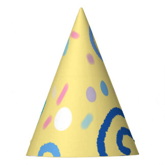 Pastel Confetti Feestpatroon Feesthoedjes