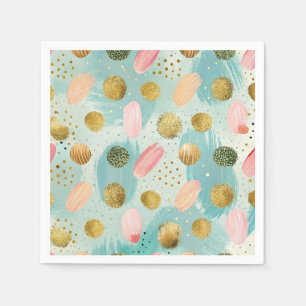 Pastel Confetti Glitter Abstract Patroon (2) Servet