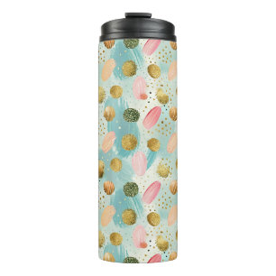 Pastel Confetti Glitter Abstract Patroon (2) Thermosbeker