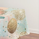 Pastel Confetti Glitter Abstract Patroon Tafelkleed (Voorbeeld)