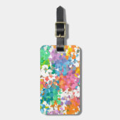 Pastel Confetti Hearts Bagagelabel (Voorkant verticaal)