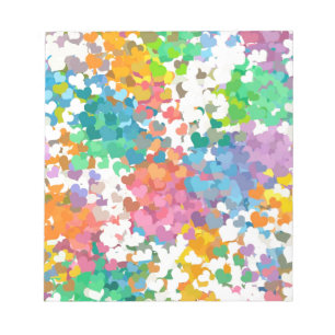 Pastel Confetti Hearts Notitieblok