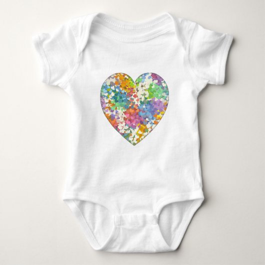 Pastel Confetti Hearts Romper (Voorkant)