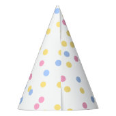 Pastel Confetti Party Pet Feesthoedjes (Achterkant)