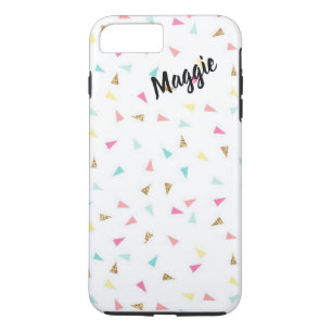 Pastel Confetti Pattern Sjabloon iPhone 8 Plus / 7 Plus Hoesje