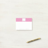 Pastel Confetti Strooigoed Bakkerij Cake Logo Post-it® Notes (Op bureau)