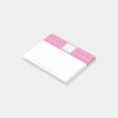 Pastel Confetti Strooigoed Bakkerij Cake Logo Post-it® Notes (Schuin)