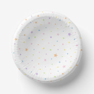 Pastel Confetti Verjaardag Papieren Kommen