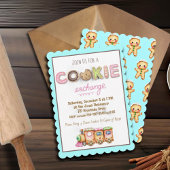Pastel Cookie Exchange Uitnodigen, Vakantie Bakken Kaart