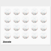 Pastel Coral Reef-Beach Mariage- Stickers Mariage (Feuille)