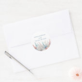 Pastel Coral Reef-Beach Mariage- Stickers Mariage (Enveloppe)