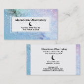 *~* Pastel cosmique Moon lunaire Carte de visite d (Devant / Derrière)