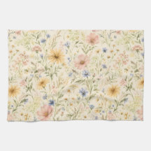 Pastel Cottage Wildebloem Waterverf