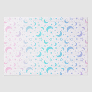 Pastel Crescent Moons en Sterren Halloween Tissuepapier