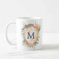 pastel crest winter floral monogram mok