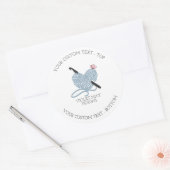 Pastel Crochet Hook en Yarn Multi Purpose Ronde Sticker (Envelop)